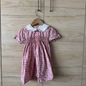Floral Pink Kids Dress